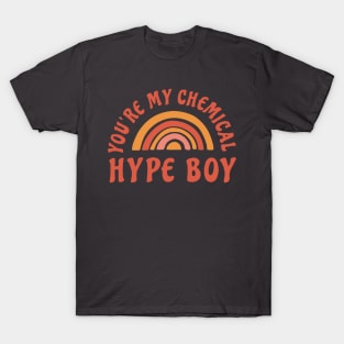 NewJeans Hype boy rainbow lyrics typography Morcaworks T-Shirt